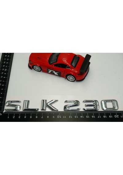 Benz SLK 230 Bagaj Krom Metal 3M 3D Yazı Logo