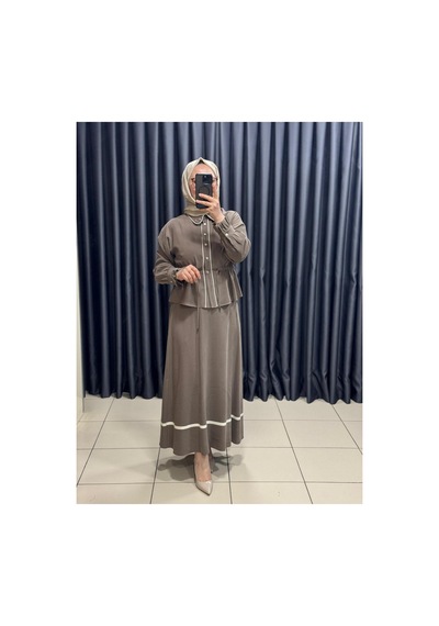 Selam Gömlekli Etekli Takım Bej - 876196285 Bej