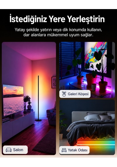 Çok Renkli Akıllı Lambader
