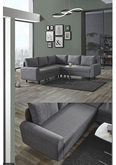 Kagu Corner Flavia Plus Köşe Takımı Gri