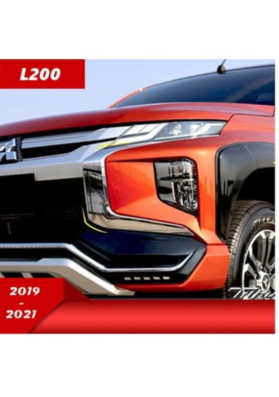 Rocas Mitsubishi L200 Ön Tampon Köşe Kaplaması Krom 2019 2021