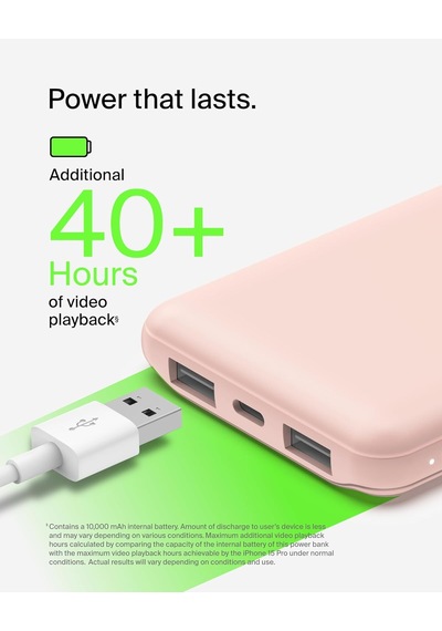 Belkin Batterie Externe 10k - Rosebatterie Externe 10k Gül Diğer