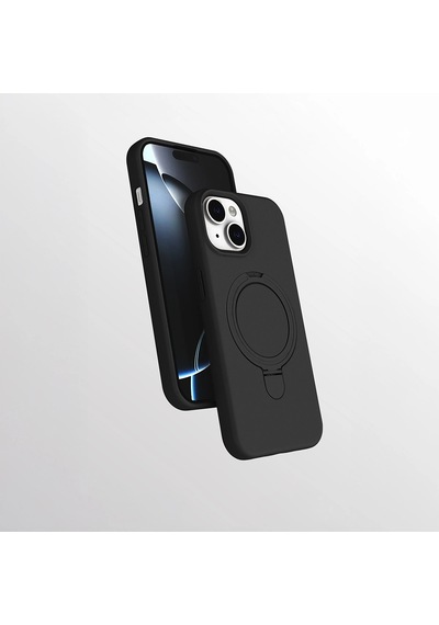 Apple iPhone Uyumlu 15 Kılıf M-safe Şarj Özellikli Standlı Zore Samara Kapak Çok Renkli