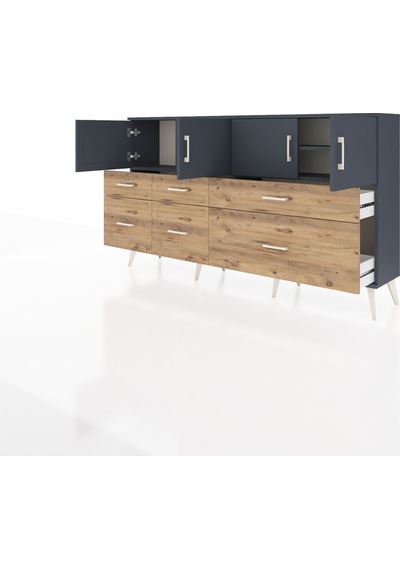 Arges Konsol 4 Raflı 6 Çekmeceli 4 Kapaklı 176x30x99 Antrasit-antrasit/çam Antrasıt/atlas Çam - Antrasıt Arges Konsol 4 Raflı 6 Çekmeceli 4 Kapaklı 176x30x99 Antrasit-antrasit/çam Antrasıt/atlas Çam - Antrasıt
