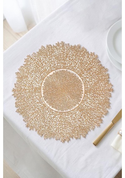 Digithome 6 Lı Amerikan Servisi Supla Yuvarlak Gold 38 Cm Acr-624/20