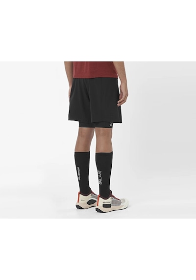 Salomon S/lab Salomon Ultra 2ın1 Erkek Koşu Şortu Lc2779400 Siyah