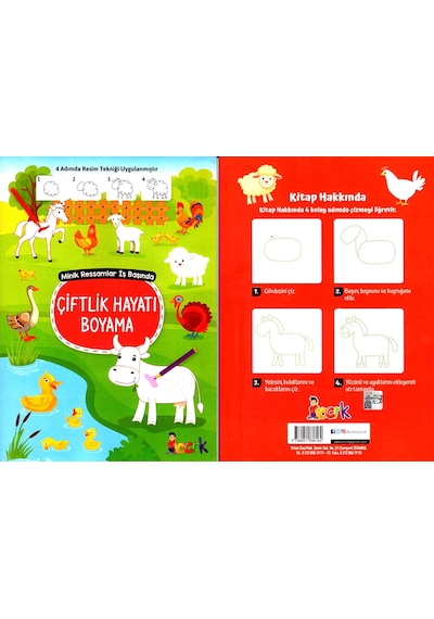 Minik Ressamlar İş Başında Resim Ve Çizgi Öğretici Çiftlik Hayatı