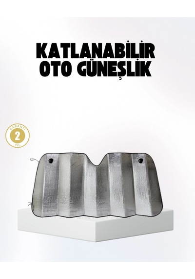 Otomobil Güneşliği Katlanabilir Tasarım Ve Süngerli Isı Yalıtımı Belirtilmemiş