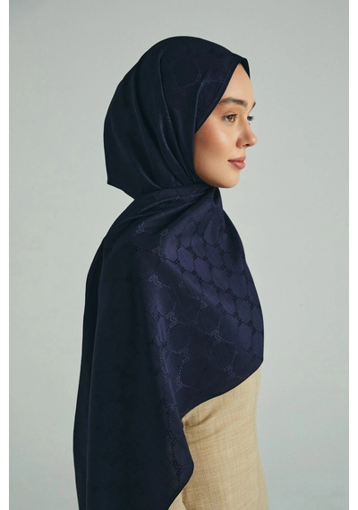 Maisa Neda Pamuk İpek Şal 70 190 Cm - Laçivert 8990 Lacivert