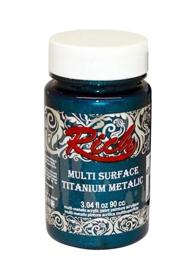 Rich Multi Titanium Metalik Renkler Akrilik Boya 90 CC Antik Turkuaz