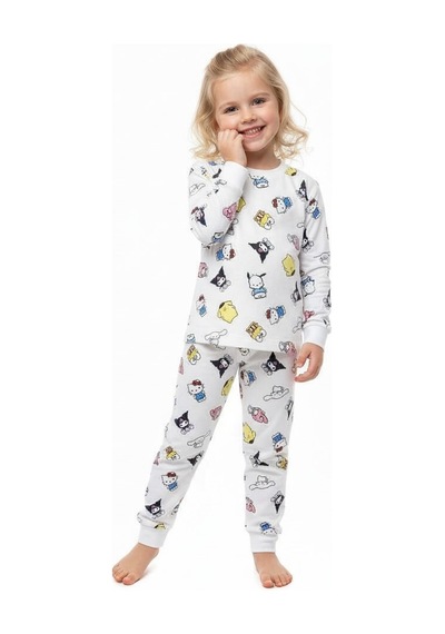 Kuromi Kız Çocuk Pijama Takım St09658 KREM