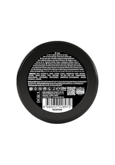 Black Red Saç Sea Salt Deniz Tuzu Saç Spreyi & Seal Salt Paste Saç Şekillendirici Mat Wax 2'li Set
