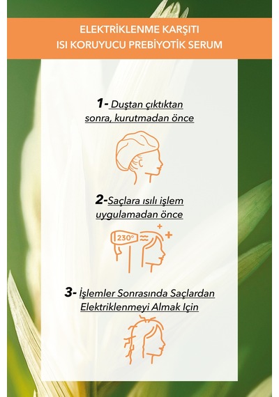 Yves Rocher Elektriklenme Karşıtı Isı Koruyucu Prebiyotik Serum - Asi Ve Kabarık Saçlar/lissage - Vegan 100 Ml