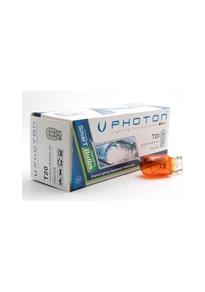 T20 21w 12v Tek Devre Amber Ampul 10 Adet Ph5729