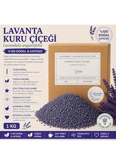 Lavanta Kuru Çiçeği 1 KG