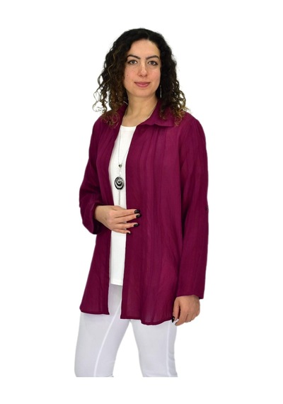 Shine Kadın Gömlek Tişöt 2 Li Kombin Takım Bgl-st04660 bordo
