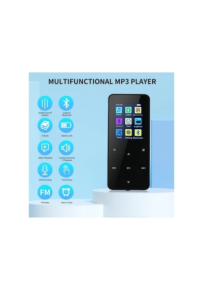 8gb Dahili Hafızalı Mp3-mp4 Çalar Hd Ses Bluetooth 5.0 Müzik Çalar Hafıza Kartı Girişli Fm Radyolu