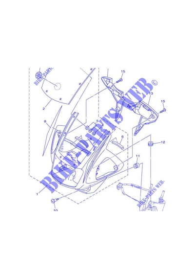 Yamaha Ybr 125 Sol Sip. Çıkartması Vrc7