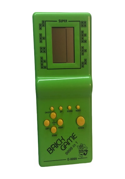 Yeşil El Atarisi Tetris Oyun Konsolu Brick Game 9999 Oyunlu