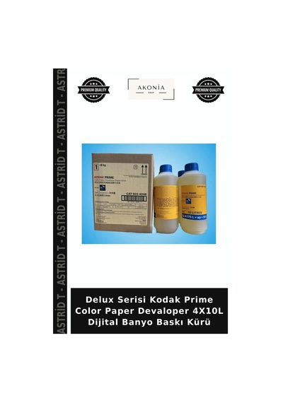 Delux Serisi Kodak Prime Color Paper Devaloper 4x10l Dijital Banyo Baskı Kürü