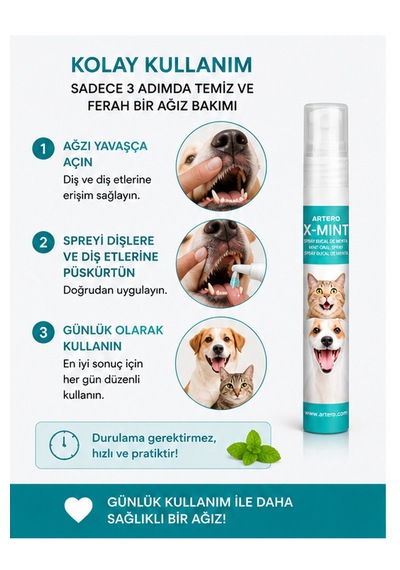Artero X-mint Ağız Koku Giderici Ve Plak Önleyici Sprey 13 Ml