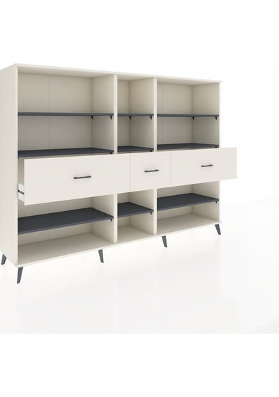 Hyperion Dolap 9 Raflı 3 Çekmeceli 220x44x163 Aytaşı-antrasit/ay Aytaşı-antrasit/aytaşı Hyperion Dolap 9 Raflı 3 Çekmeceli 220x44x163 Aytaşı-antrasit/ay Aytaşı-antrasit/aytaşı