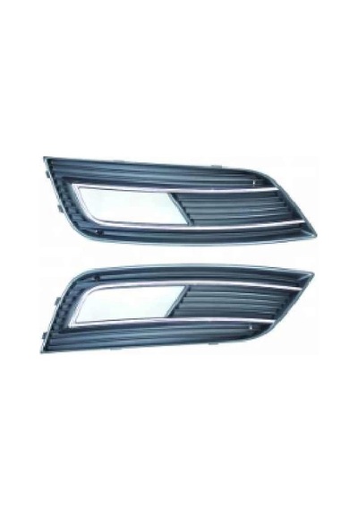 Audi A4 2012-2015 Sis Far Kapağı Sol Nikelajlı - Delikli Oem No:8k0807681b