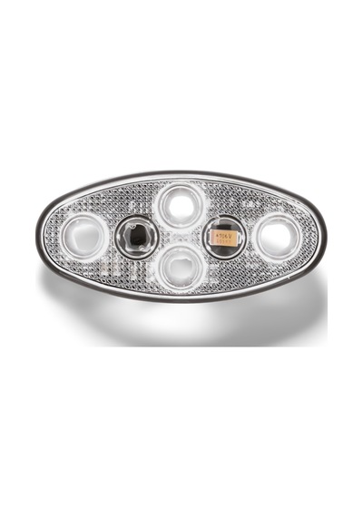 Sbef4w 12v/24v 4 Led'li Beyaz Elips Çakar Lamba 160 Flaş/dk, 3m Bantlı Montaj, Su Geçirmez