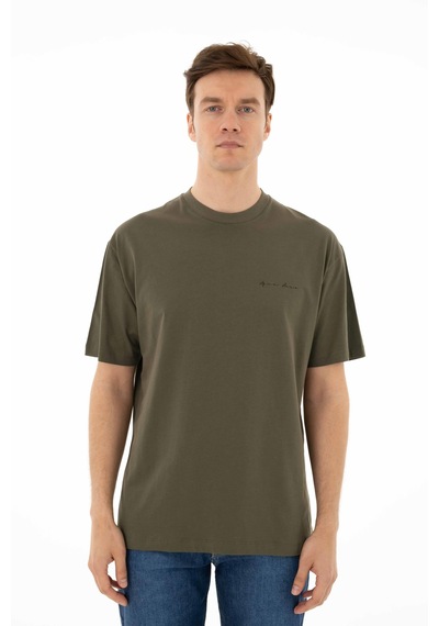AR-MA Arma Erkek Oversize Bisiklet Yaka Tişört Y25344403101 001