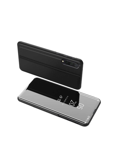 Xiaomi Mi 9 Lite Uyumlu Aynalı Kapaklı Lüx Kılıf Siyah