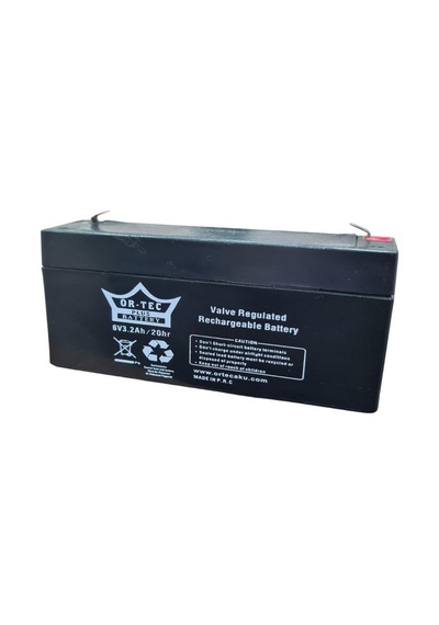 Or-tec Black 6v 3.2 Ah Bakımsız Akü