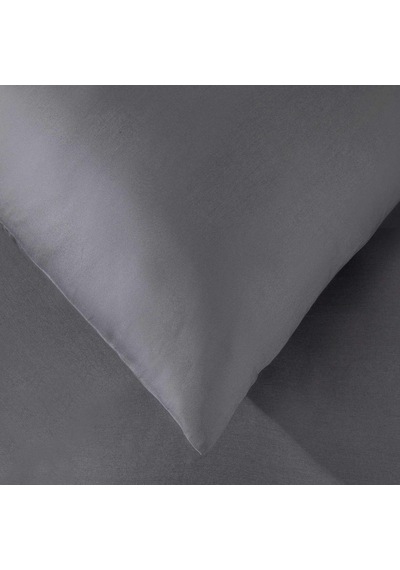 Alana %100 Pamuk King Size Nevresim Seti 230x220 Cm Koyu Gri