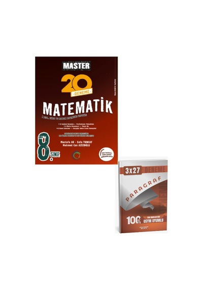 Okyanus 2027 8. Sınıf Master 20 Matematik Denemesi+ Anla Kazan Paragraf