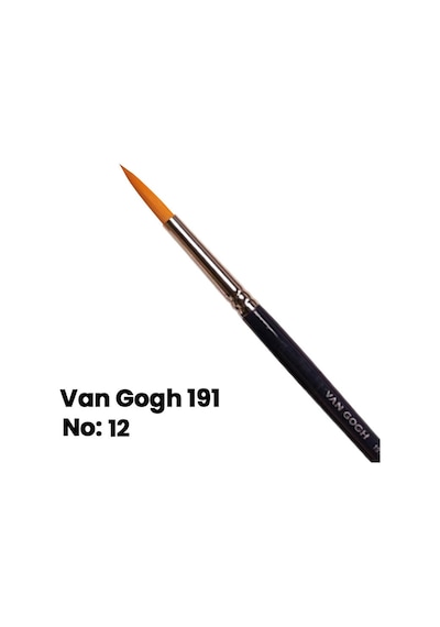 Van Gogh Sulu Boya Fırçası Yuvarlak Uçlu Seri 191 No 12