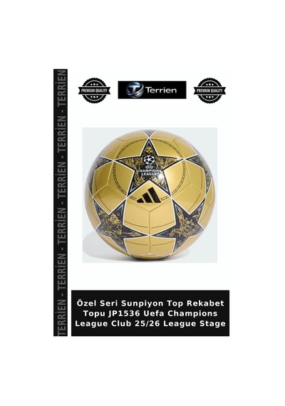 Özel Seri Sunpiyon Top Rekabet Topu Jp1536 Uefa Champions League Club 25/26 League Stage Çok Renkli