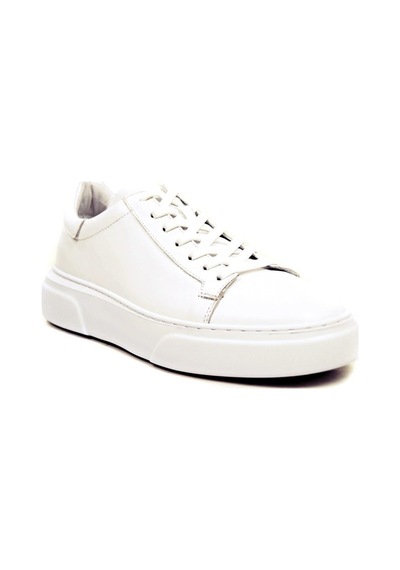 Beyaz Hakiki Deri Sneaker Ayakkabı 632.2501-beyaz Beyaz