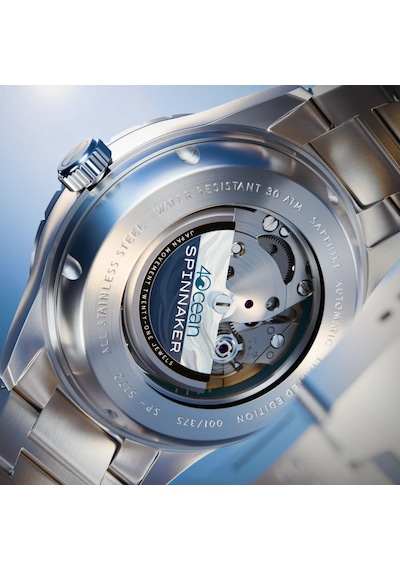 Spinnaker Hass Sp-5172-11 4ocean Limited Edition Otomatik Erkek Kol Saati Metalik Gri