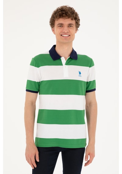 U.S. Polo Assn. Erkek Regular Fit Polo Yaka Yeşil Tişört 50288503-VR054