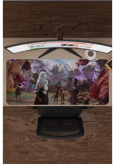 Expedition 33 Kaymaz Dikişli Kauçuk Oyuncu Mousepad V5 - 90x40 Xxl Gaming Mouse Pad Fare Altlığı