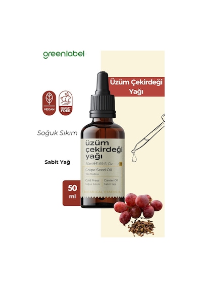 Greenlabel Üzüm Çekirdek Yağ 50 Ml