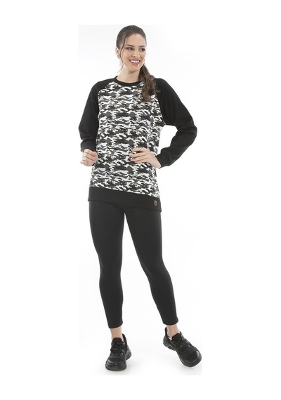 Alexandergardı Kadın Kamuflaj Desenlı Sweatshirt (Un-14591)
