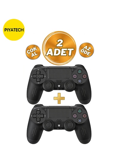 Ps4 Uyumlu Kablosuz Oyun Kolu V2 2'li Paket Kesintisiz Oyun Keyfi