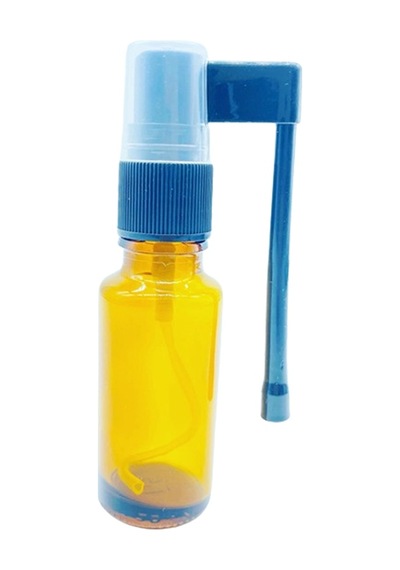 20ml Cam Amber Şişe Gaga-boğaz Sprey Başlıklı 10 Adet