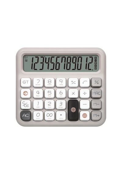 X-250 12 Haneli Hesap Makinesi Pastel Gri Diğer