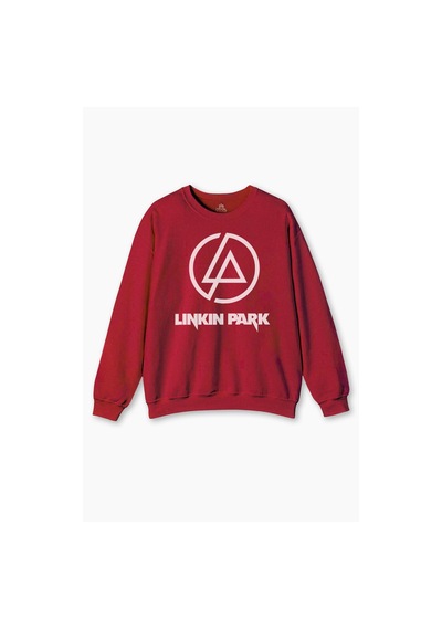 So Cool Bisiklet Yaka Sweatshirt Linkin Park Chster Bennington Müzik Music Rock Baskılı Sweat Sweet Kırmızı