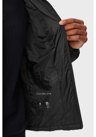Calvin Klein Kapitoneli Dik Yaka Su İtici Mont Lv04rg506gub1 Erkek Mont Lv04rg506g Ub1 Siyah