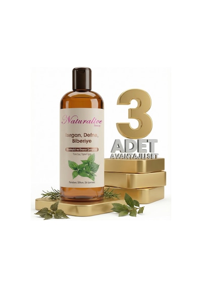 Naturalive Tüm Saçlar İçin Şampuanı 3x500 Ml