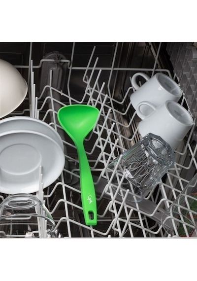 Lurch - Platin Silikon Sos Kepçesi 28 Cm - Yeşil - Yanmaz, Yapışmaz, Bükülmez, Çizmez, Tat Ve Koku Bırakmaz - 240095