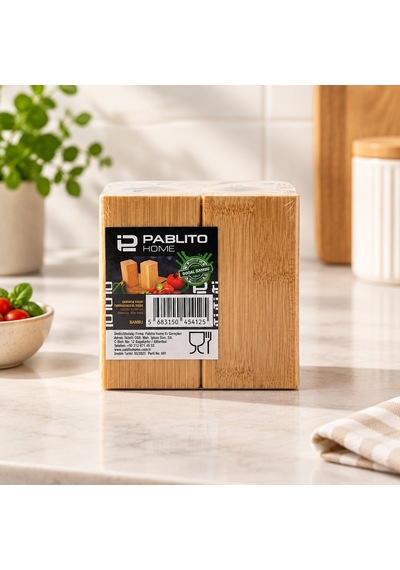 Bambu İkili Tuzluk Seti Aklby-bsva58 Diğer