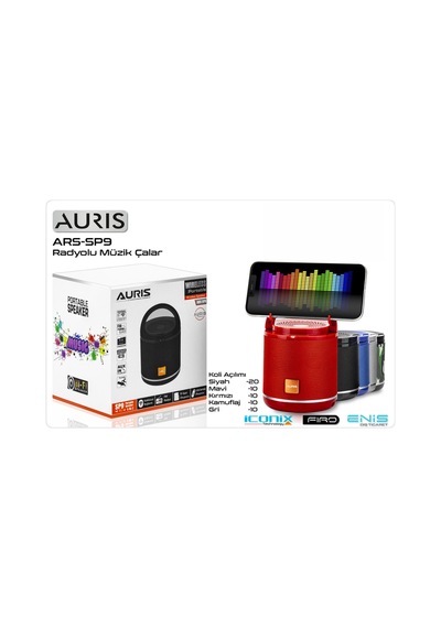 Auris Ars-sp9 Radyolu Bluetooth Hoparlör